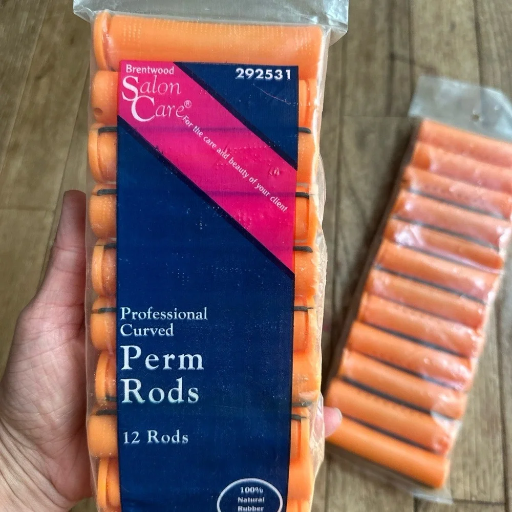 Vintage Salon Care Perm Rods Brentwood Beauty 292531 Set of 2‎